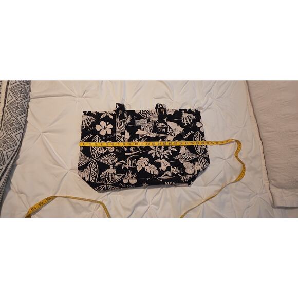 Polo Ralph Lauren Tote Bag Canvas Hawaiian Limited Ed Reversible VHTF Floral - Picture 7 of 16